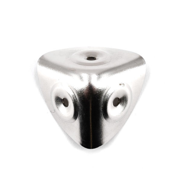 D-5572-20-ni-8-TV-600-Kofferecke-Kantenschutz-schoner-silber-nickel-chrom-20-mm-Koffer-Kasten-Kiste-Hersteller-shop KLASSIK-Kofferecke 20 mm, vernickelt