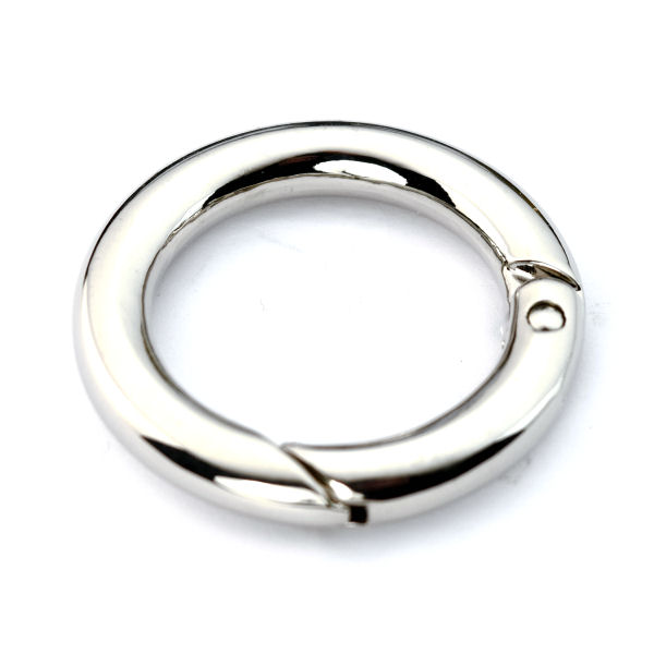 Karabiner-Ring 25 mm | nickel pol. Karabiner-Ring 25 mm | nickel pol.