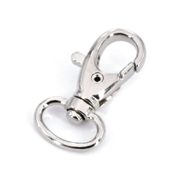 Taschen-Karabinerhaken für 15 mm | nickel pol. Taschen-Karabinerhaken für 15 mm | nickel pol.