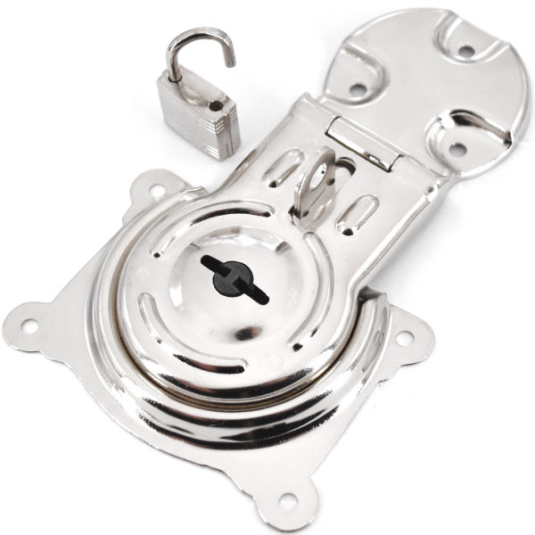 Übersee-Kofferschloss 90x145 mm | vernickelt Übersee-Kofferschloss 90x145 mm | vernickelt