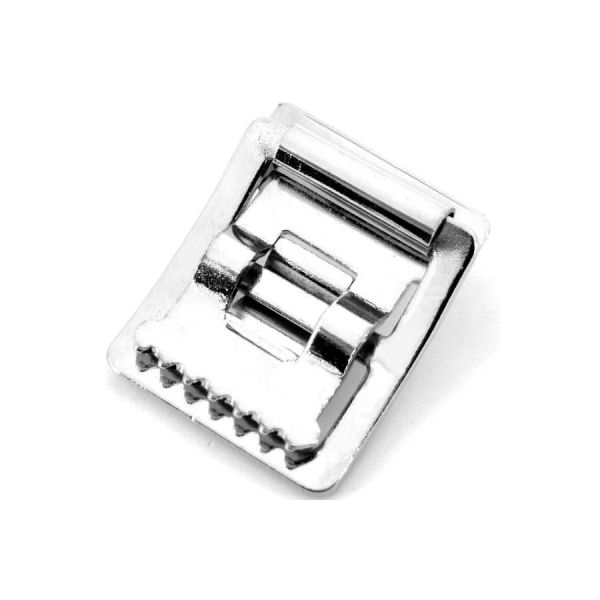 Klemmschnalle nach DIN 5291, vernickelt, für 20 mm Klemmschnalle nach DIN 5291, vernickelt, für 20 mm