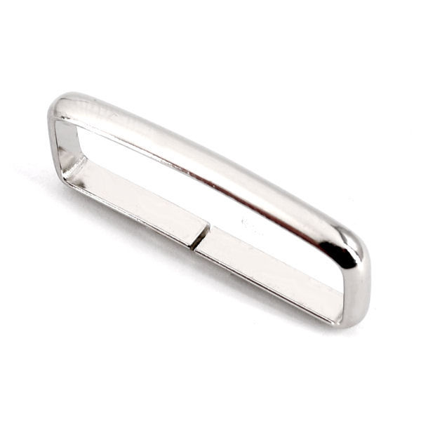 Schlaufe, Flachdraht 30mm | Stahl vernickelt Schlaufe, Flachdraht 30mm | Stahl vernickelt