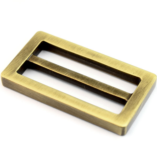 DESIGN-Schiebeschnalle, altmessing, für 40 mm DESIGN-Schiebeschnalle, altmessing, für 40 mm