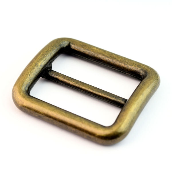 DESIGN-Schiebeschnalle für 30 mm | altmessing DESIGN-Schiebeschnalle für 30 mm | altmessing