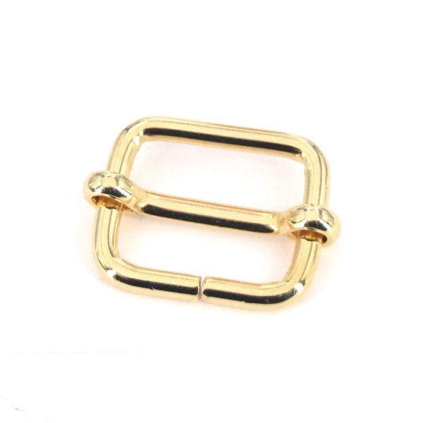 Schiebeschnalle mit Steg 25 mm | gold pol. Schiebeschnalle mit Steg 25 mm | gold pol.