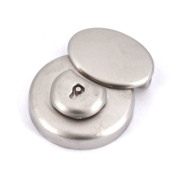 rundes Mappenschloss, massiv, nickel matt rundes Mappenschloss, massiv, nickel matt