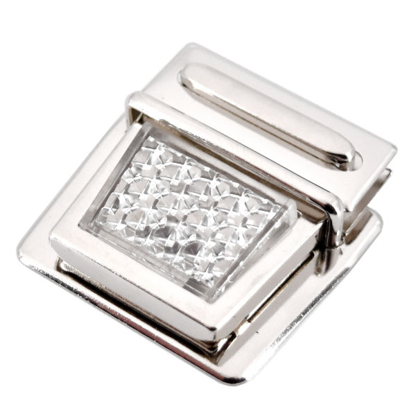 470-K-8-TV-600-Reflektor-weiss-Schloss-Steckschloss-Verschluss-Schliesse-Schnalle-Tasche-Ranzen-Tornister-Hersteller-shop-kaufen Tucktite with white reflector