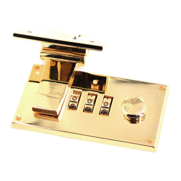 PREMIUM-Zahlenschloss 59x28mm | vergoldet 24 kt PREMIUM-Zahlenschloss 59x28mm | vergoldet 24 kt