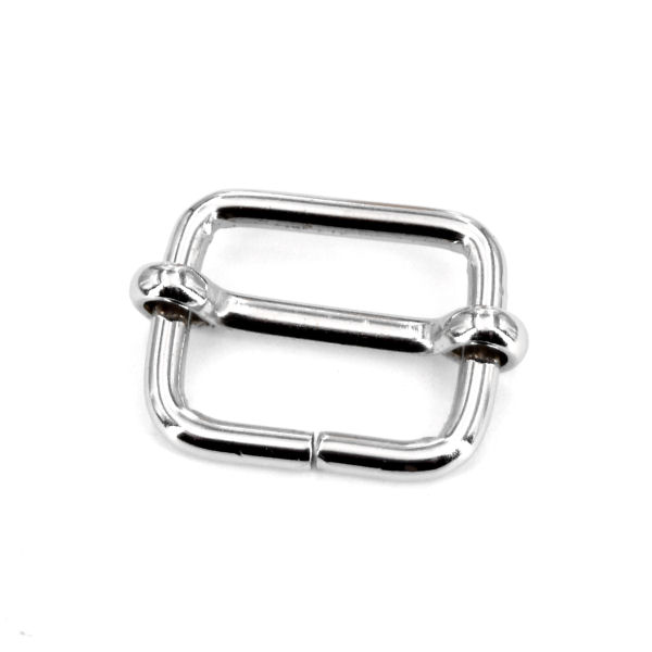 Schiebeschnalle mit Steg 25 mm | vernickelt Schiebeschnalle mit Steg 25 mm | vernickelt