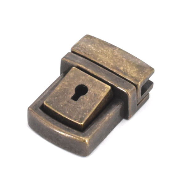 large Tucktite fastener in Antique Brass finish