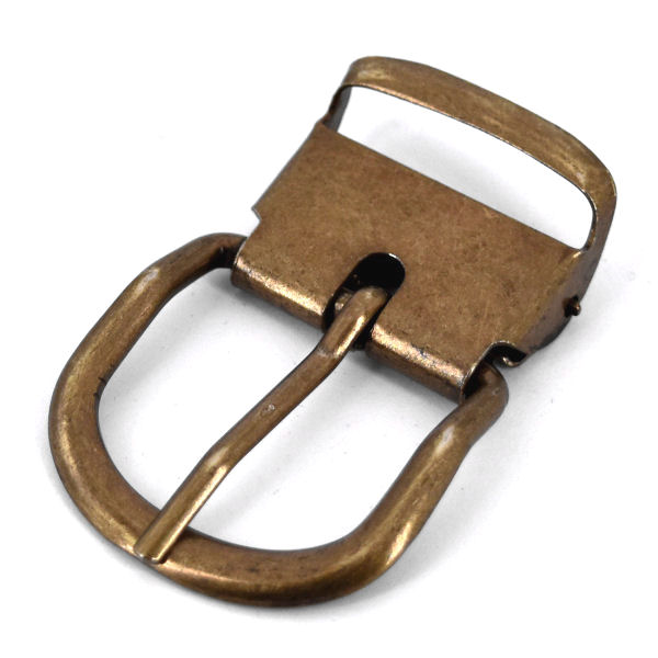 Klemm-Gürtelschnalle 30mm  |  altmessing Klemm-Gürtelschnalle 30mm  |  altmessing