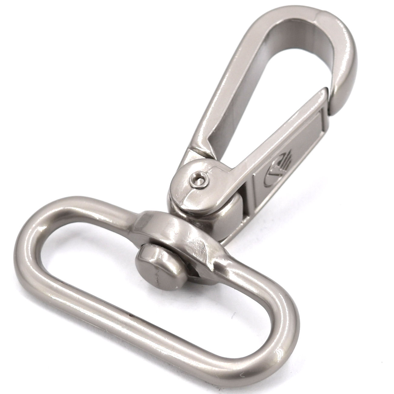 3788-40-nima-8-TV-Luxus-DESIGN-hochwertiger-Karabinerhaken-Haken-Schliesse-40-mm-nickel-matt-Taschen-Mappen-Koffer-Lederwaren-OEM-Hersteller-shop DESIGN-Karabinerhaken, nickel matt, für 40 mm