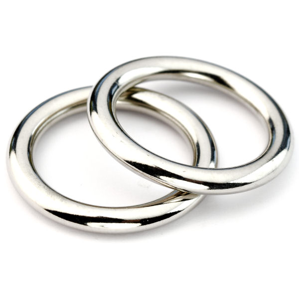 R-9562-25-ni-8-600-Ringe-DESIGN-nahtlos-nickel-Taschen-Lederwaren DESIGN-Ring 25 mm, nickel poliert