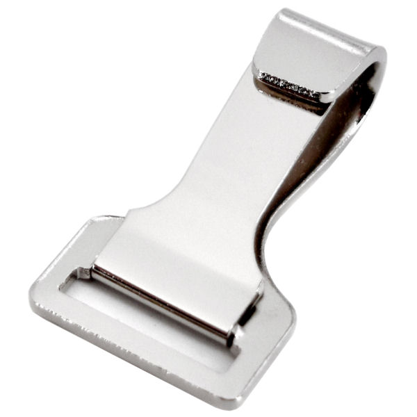 Karabinerhaken STAHL, für 20 mm | vernickelt Karabinerhaken STAHL, für 20 mm | vernickelt