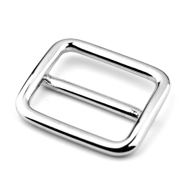 DESIGN-Schiebeschnalle für 25 mm | nickel pol. DESIGN-Schiebeschnalle für 25 mm | nickel pol.
