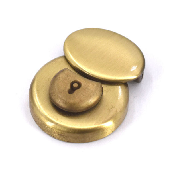 rundes Mappenschloss, massiv, altmessing rundes Mappenschloss, massiv, altmessing