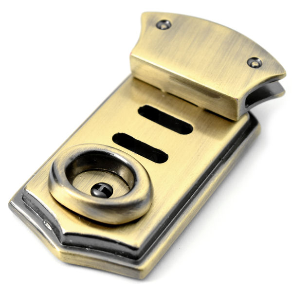 C-4419-am-8-TV-600-Schloss-Schliesse-Leiterschloss-Stufenschloss-Mappenschloss-altmessing Leiterschloss, massiv, altmessing gebürstet