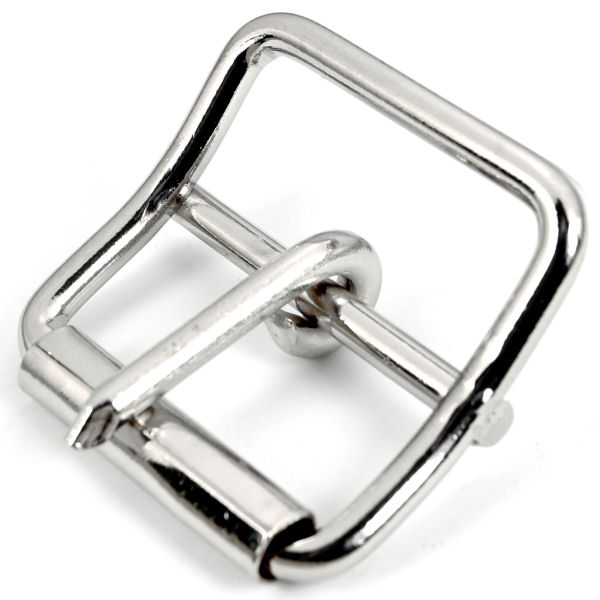 Doppel-Rollschnalle, vernickelt, für 30 mm Doppel-Rollschnalle, vernickelt, für 30 mm