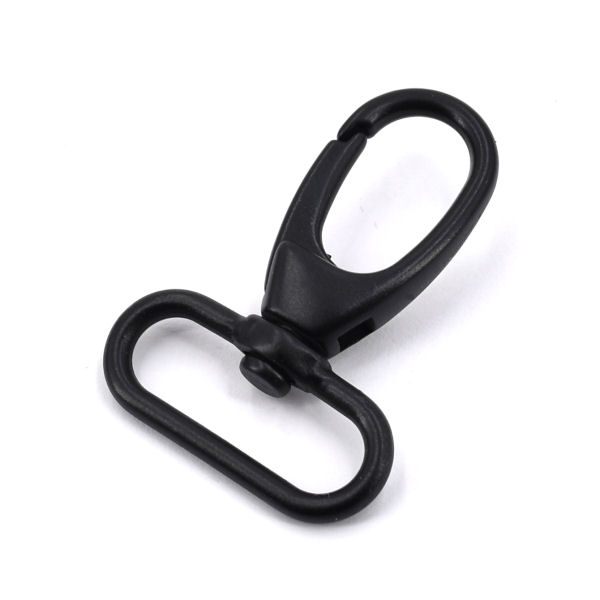 DESIGN-Karabinerhaken, schwarz, für 25 mm DESIGN-Karabinerhaken, schwarz, für 25 mm