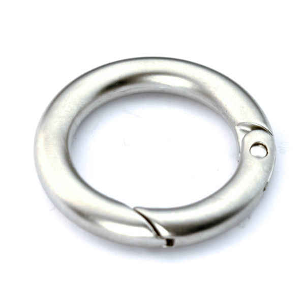 Karabiner-Ring 25 mm | nickel matt Karabiner-Ring 25 mm | nickel matt