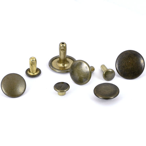 Doppel-Hohlniet - Ø 10 mm - altmessing Doppel-Hohlniet - Ø 10 mm - altmessing