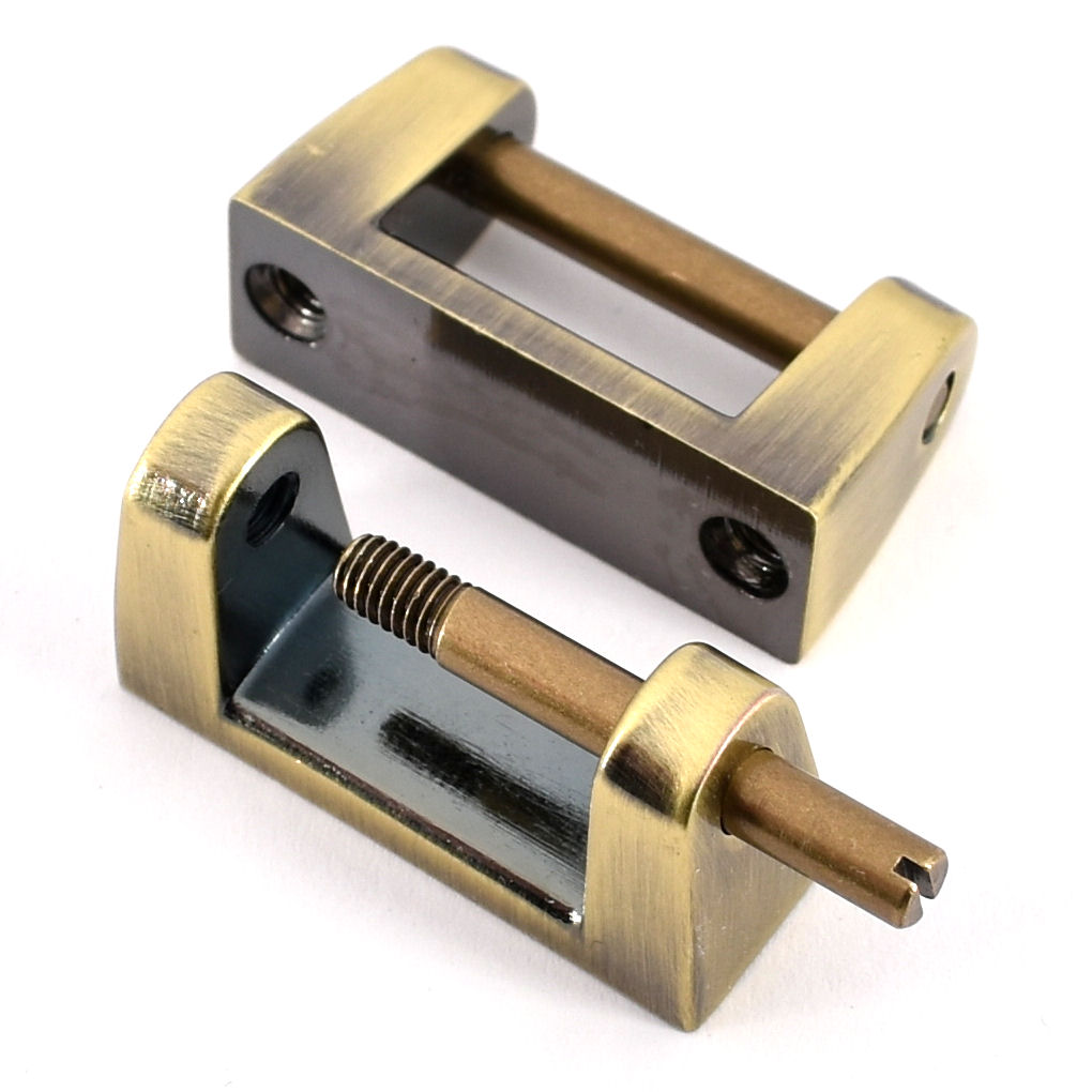 B-3484-am-8-TV Griffhalter für 20 mm, altmessing