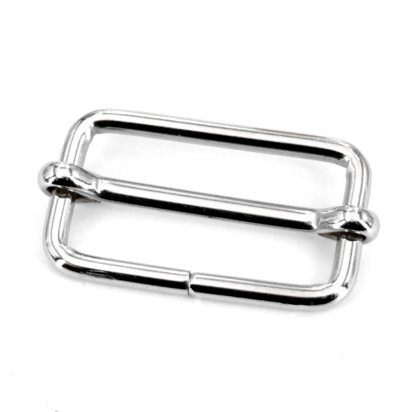 Schiebeschnalle mit Steg 40 mm | vernickelt Schiebeschnalle mit Steg 40 mm | vernickelt