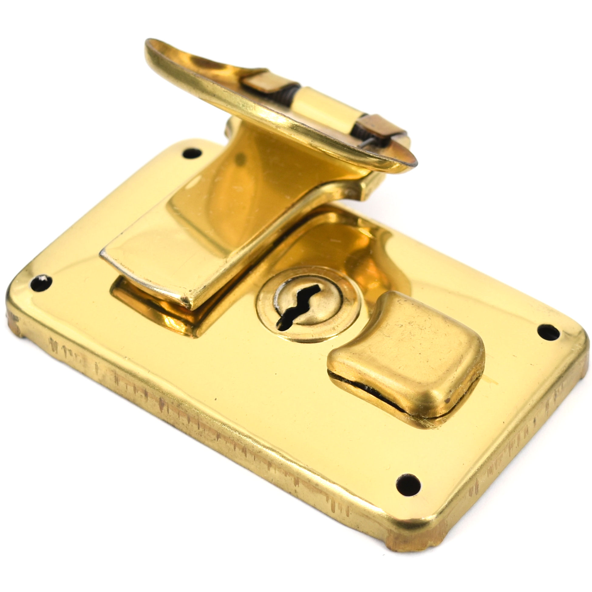 117-75-go-8-TV-Klassik-Retro-Antik-Vintage-Kofferschloss-Verschluss-Schliesse-Schnalle-75mm-gold-messing-Oldtimer-Hohner-Akkordeon-Hersteller-shop-kaufen Klassik-Kofferschloss, Messingstahl, groß