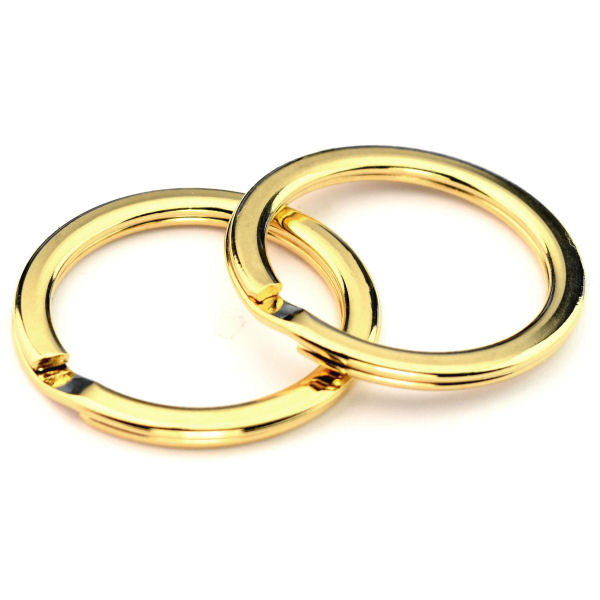 DESIGN-Schlüsselring 25mm | vergoldet 24 kt DESIGN-Schlüsselring 25mm | vergoldet 24 kt