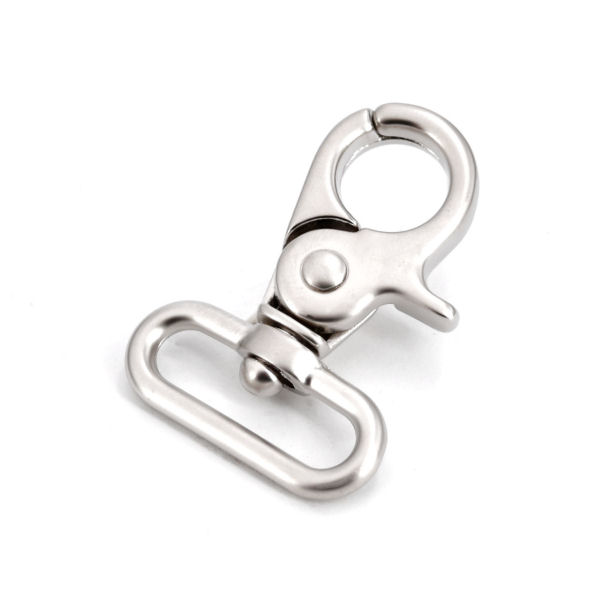 376-C4445-25-nima-TV-600-Scherenkarabinerhaken-Schere-Haken-25-mm-silber-nickel-matt-satiniert-Tasche-Rucksack-Lederwaren-Hersteller-shop-kaufen Zier-Karabinerhaken, nickel matt,für 25 mm