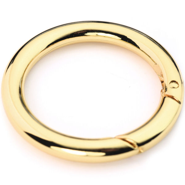 Karabiner-Ring 40 mm | gold pol. Karabiner-Ring 40 mm | gold pol.