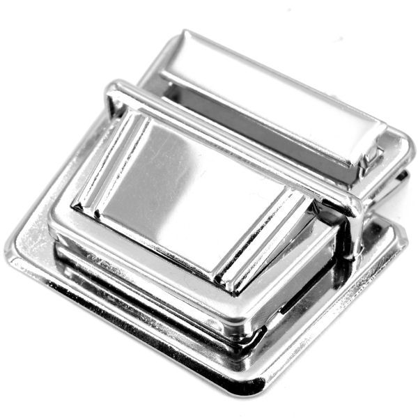 478-K-8-TV-600-Schloss-Steckschloss-Verschluss-Schnalle-Schliesse-Taschen-Mappen-Tornister-Hersteller-shop Tucktite fastener 60 x 50 mm, Chrome finish