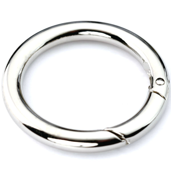 Karabiner-Ring 40 mm | nickel pol. Karabiner-Ring 40 mm | nickel pol.