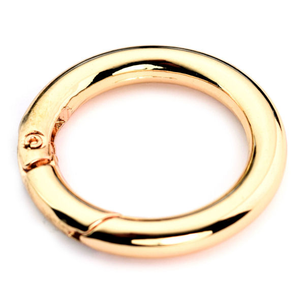 PREMIUM-Karabinerring 30 mm | vergoldet 24 kt