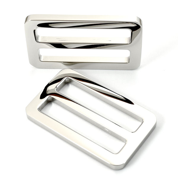 EV-9695-40-mm-8-TV-600-Schiebeschnalle-40-mm-Lederwaren-Koffer-Messing-vernickelt-hochglanzpoliert-Premium-Luxus PREMIUM-Schnalle für 40mm | nickel poliert