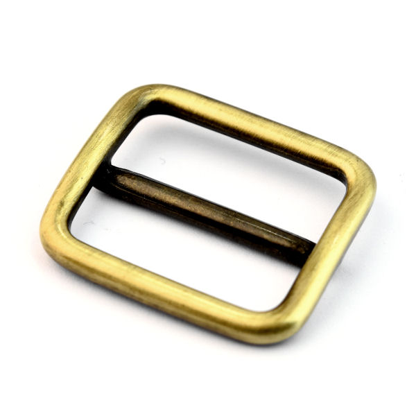 DESIGN-Schiebeschnalle für 25 mm | altmessing DESIGN-Schiebeschnalle für 25 mm | altmessing