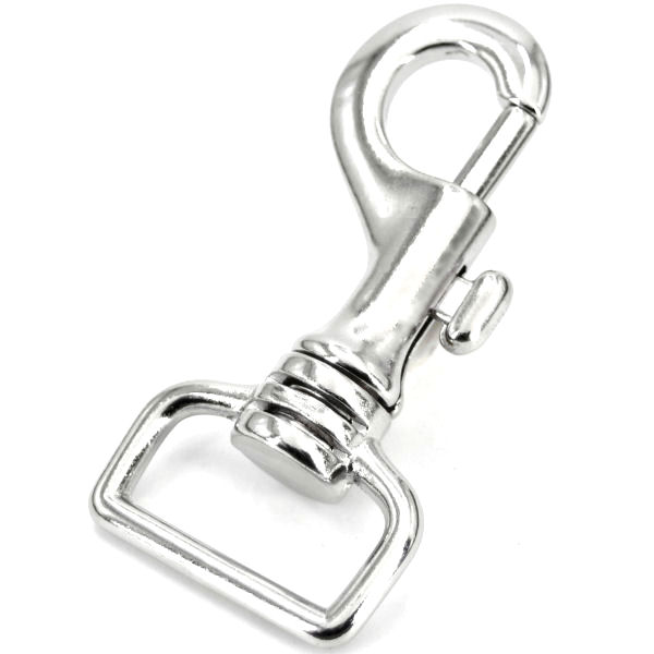 Taschen-Karabinerhaken für 25 mm | nickel pol. Taschen-Karabinerhaken für 25 mm | nickel pol.