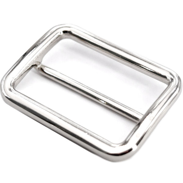 DESIGN-Schiebeschnalle für 50 mm | nickel pol. DESIGN-Schiebeschnalle für 50 mm | nickel pol.