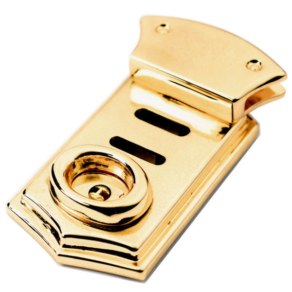 Leiterschloss, massiv, gold poliert Leiterschloss, massiv, gold poliert