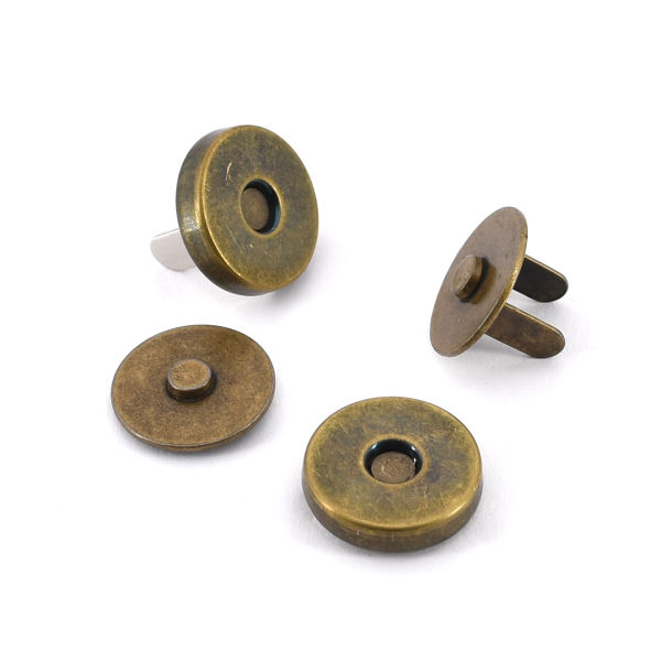 103-14-am-8-TV-600-Magnetschl-sser-altmessing-14-mm-Taschen-Mappen-Lederwaren Mini-Magnetschloss, altmessing 14 mm