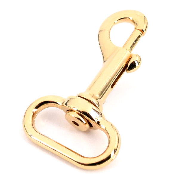 Taschen-Karabinerhaken für 25 mm | gold pol. Taschen-Karabinerhaken für 25 mm | gold pol.