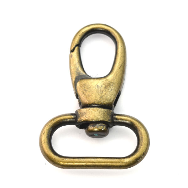 377-C5053-25-am-8-TV-600-DESIGN-hochwertiger-Karabinerhaken-Haken-Schliesse-Schnapper-25-mm-altmessing-antik-vintage-Taschen-Beutel-Rucks-cke-Lederwaren-OEM-Hersteller-shop DESIGN-Karabinerhaken, altmessing, für 25 mm