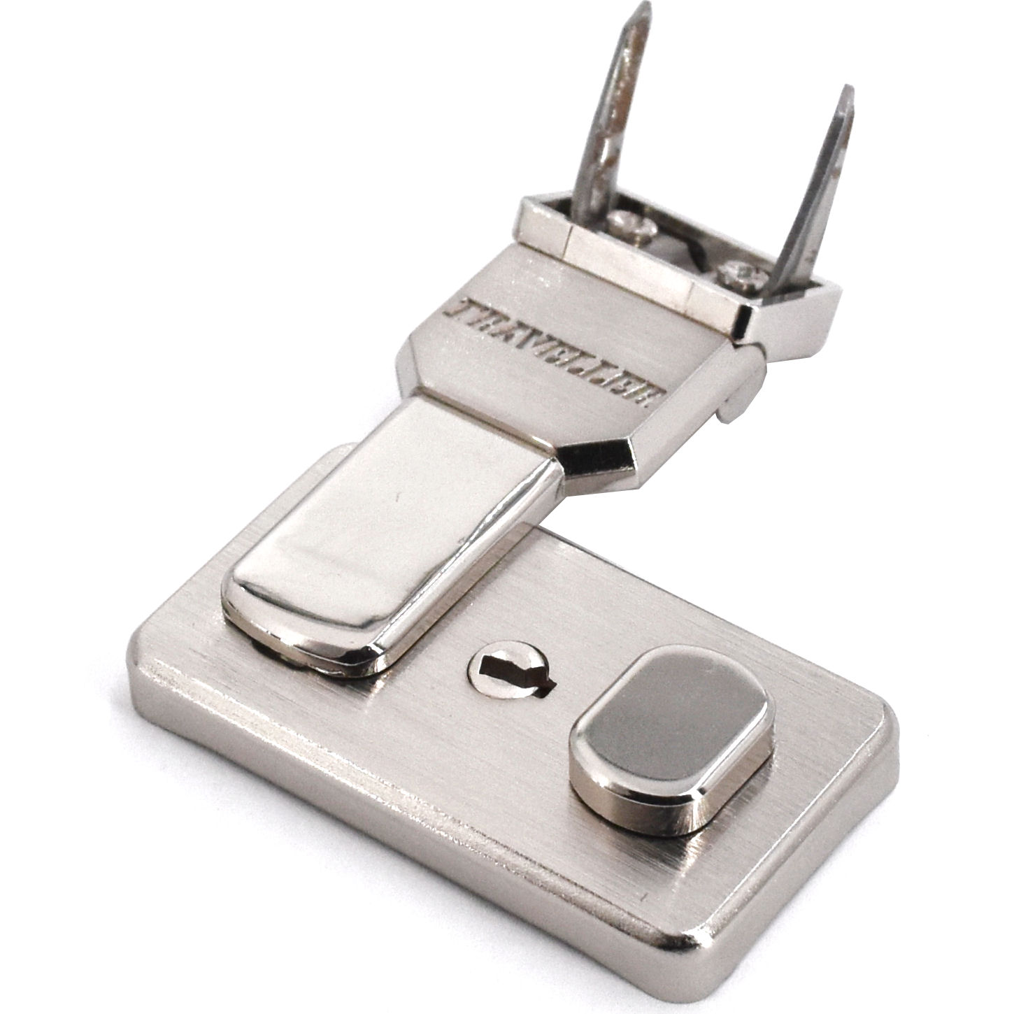 115-H5-55-TRV-ni-8-TV Kofferschloss TRAVELLER 55x30 mm | nickel gebürstet