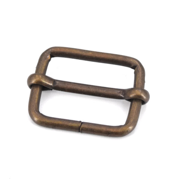Schiebeschnalle mit Steg 30 mm | altmessing Schiebeschnalle mit Steg 30 mm | altmessing