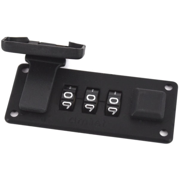 amiet-Zahlenschloss, schwarz matt | 65x28 mm amiet-Zahlenschloss, schwarz matt | 65x28 mm