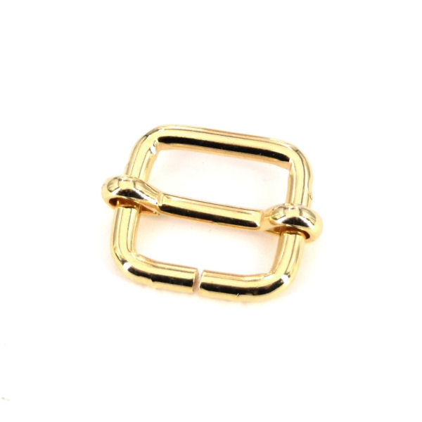 Schiebeschnalle mit Steg 20 mm | gold pol. Schiebeschnalle mit Steg 20 mm | gold pol.