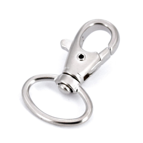 Taschen-Karabinerhaken für 20 mm, nickel matt Taschen-Karabinerhaken für 20 mm, nickel matt