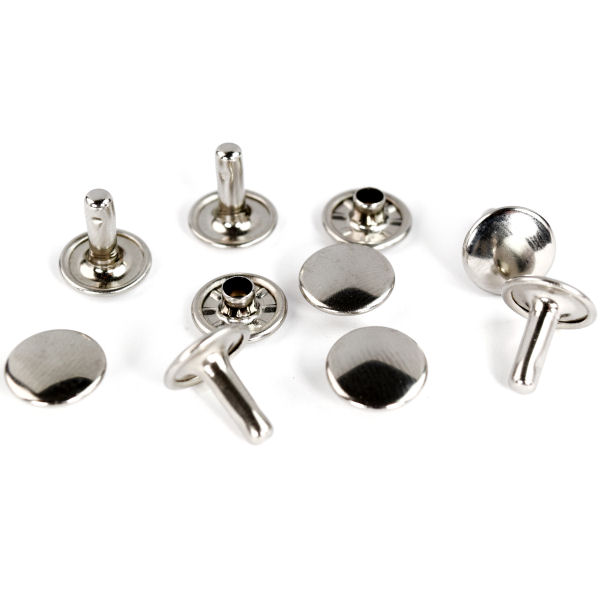 DHNMG-kpl-ni-8-600 Doppel-Hohlniet - Ø 9 mm | LG. 9 - vernickelt