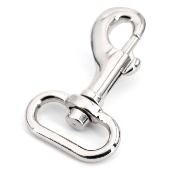 Taschen-Karabinerhaken für 25 mm | nickel pol. Taschen-Karabinerhaken für 25 mm | nickel pol.