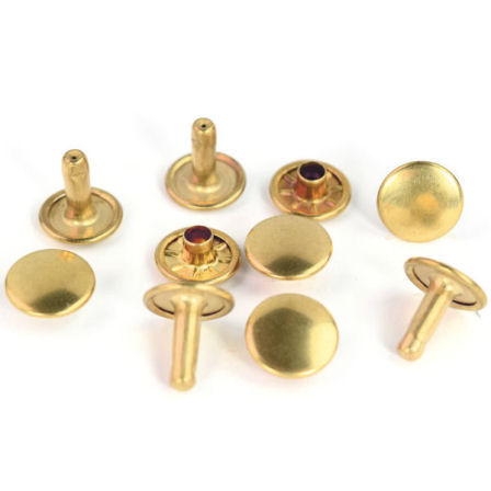 DHNMG-10-MG-8-TV-448-Doppel-Hohlnieten-Doppelcalott-rostfrei-Messing-gold-Leder-Biothane-Hersteller-shop-kaufen Doppel-Hohlniete Ø 10 mm | Lg. 12 - MESSING